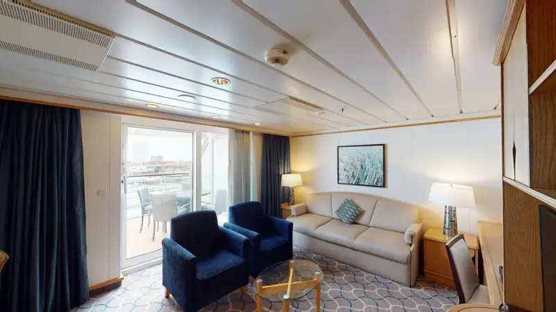 Grand Suite 2 Bedroom, official Royal Caribbean category example