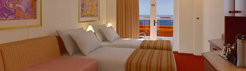 Carnival Legend Balcony (Obstructed Views) Stateroom