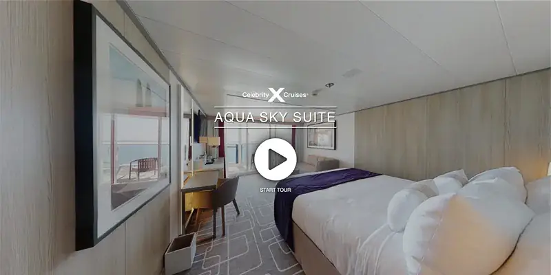 Celebrity Beyond Aqua Sky Suite room-tour still