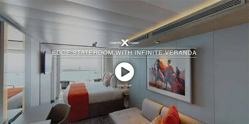 Celebrity Beyond Edge Stateroom with Infinite Veranda room-tour still