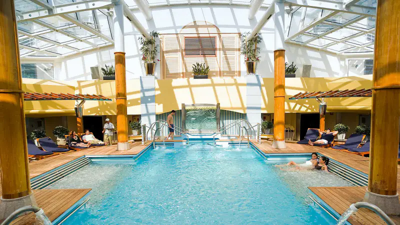Covered Solarium pool aboard Celebrity Constellation