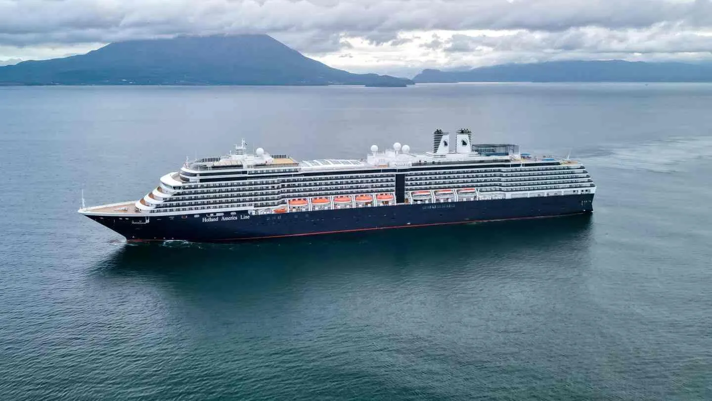 Noordam sailing at sea