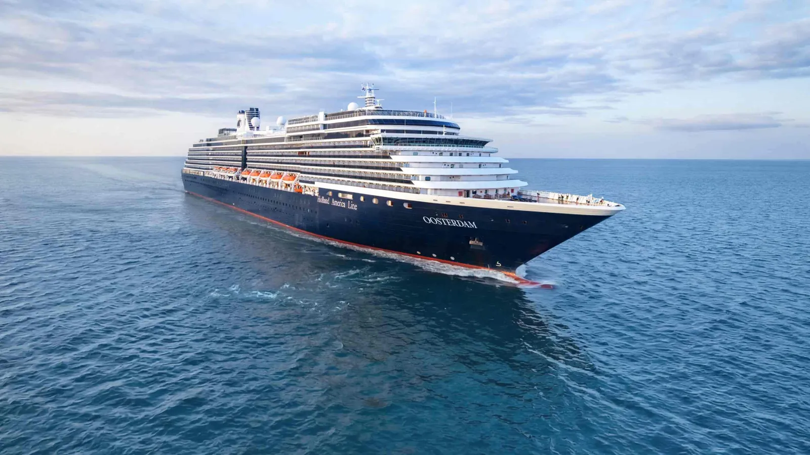 Oosterdam sailing at sea