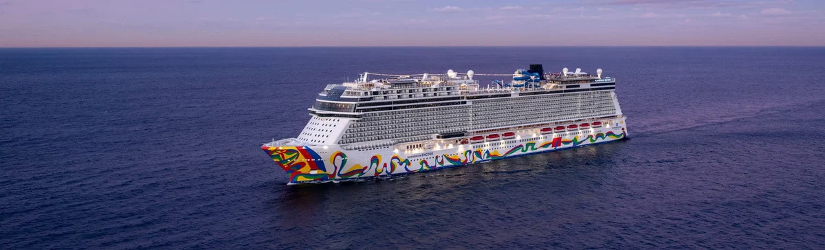 Norwegian Encore sailing at sea