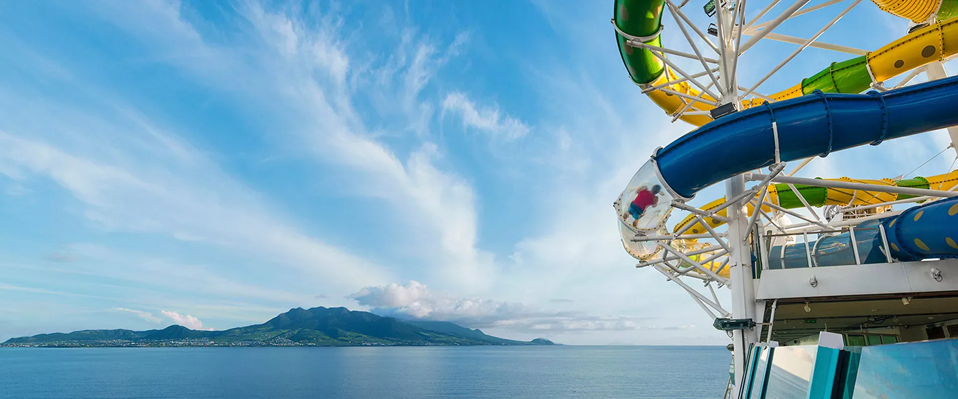 The Perfect Storm waterslides aboard Adventure of the Seas