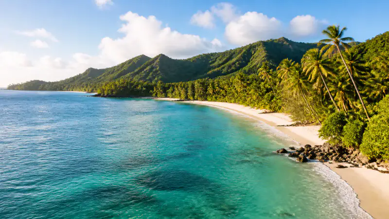 Representative Caribbean cruise destination artwork