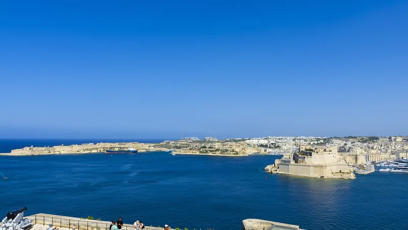 Valletta Grand Harbour and the Three Cities from Upper Barrakka Gardens