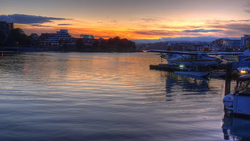 Victoria Inner Harbour, waterfront buildings, and boats