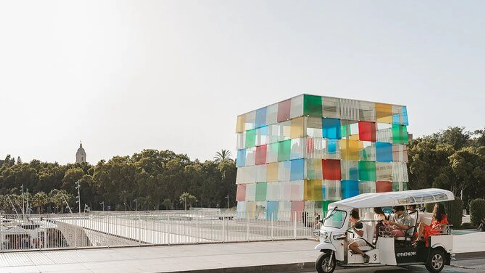 Malaga Private Eco Tuk Tuk Expert Tour with Local Guide excursion