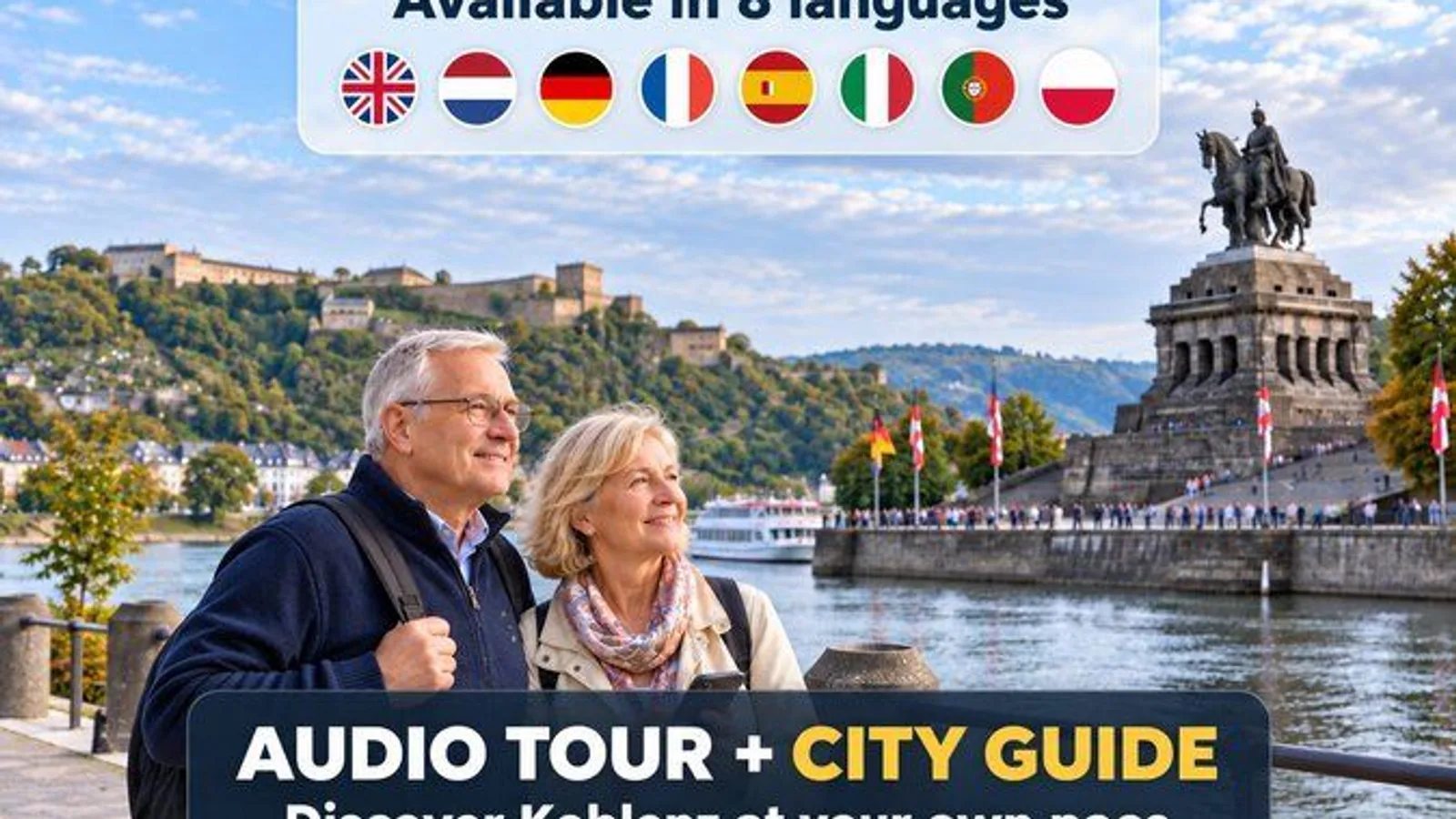 Koblenz: City Walk with Audio Guide in 7 Languages on your Phone excursion