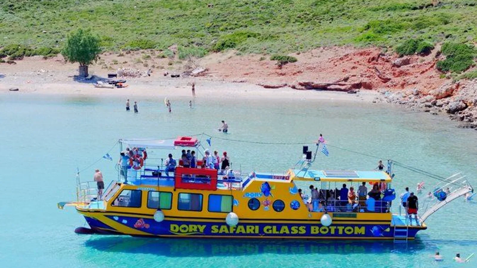 Dory's Glass Bottom Boat Adventure to Pserimos excursion