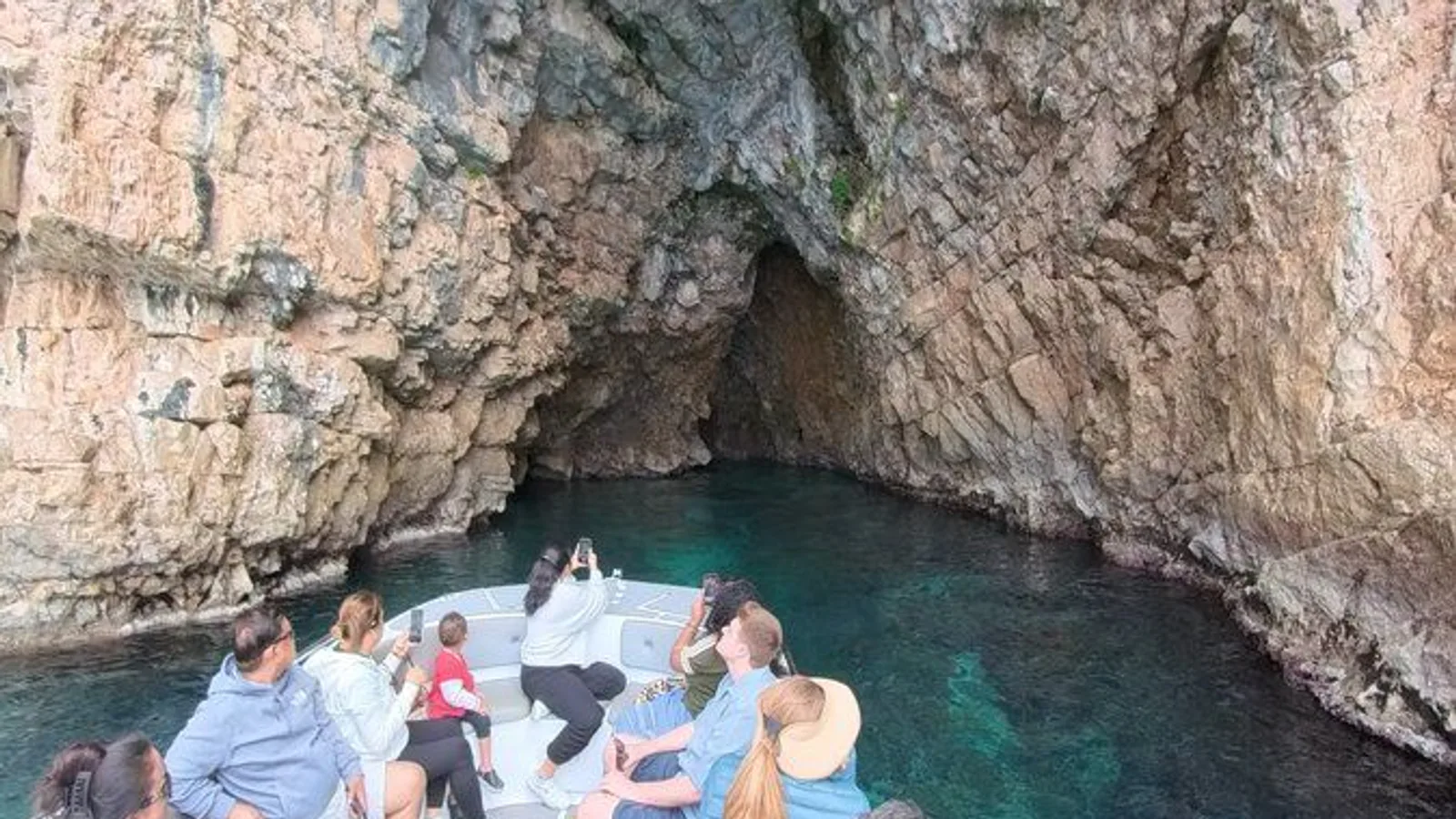 Boat Tour to Lady of the Rock, Submarine Base and Blue Cave Swim excursion