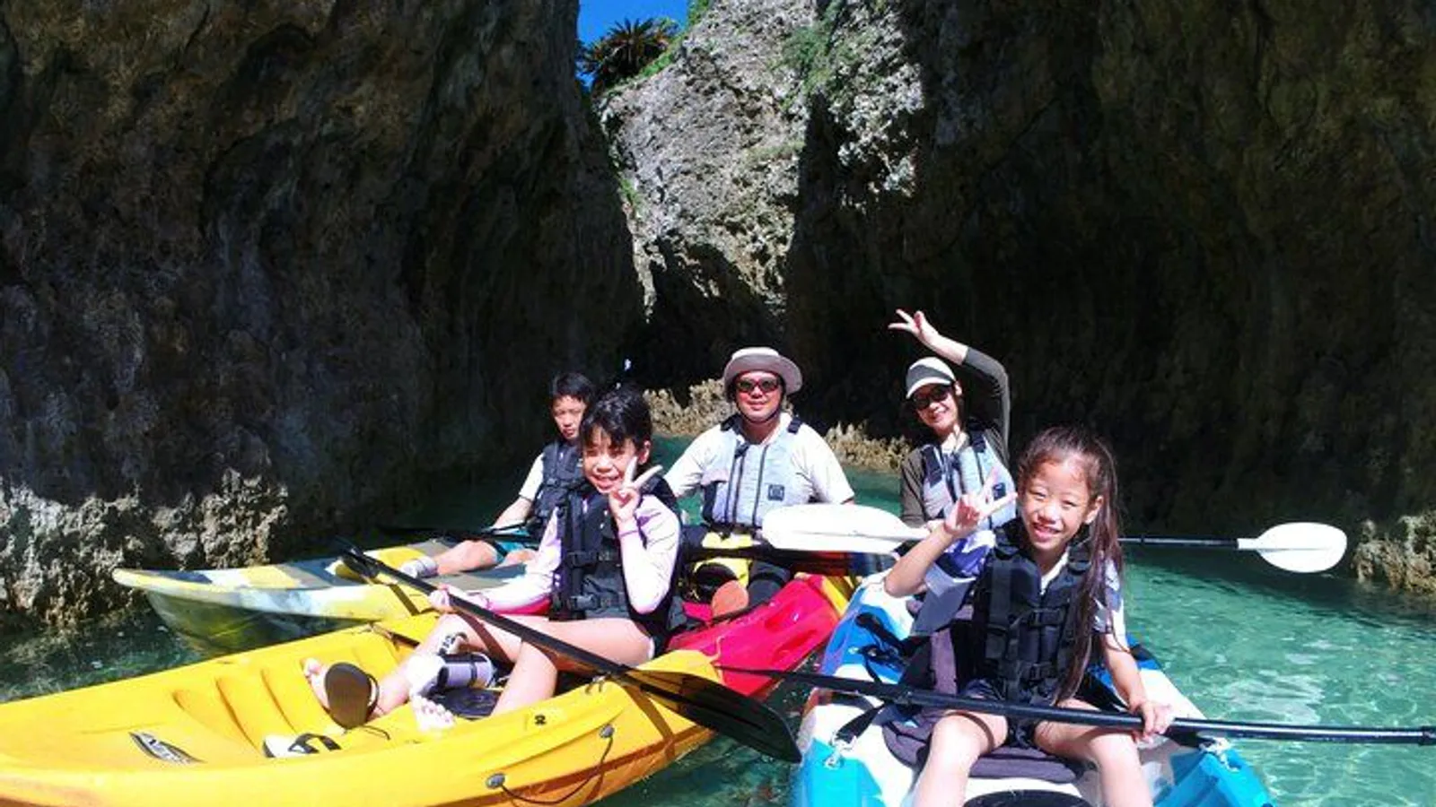 Hidden Beaches of Okinawa: Sea kayaking, Snorkel & BBQ Adventure excursion