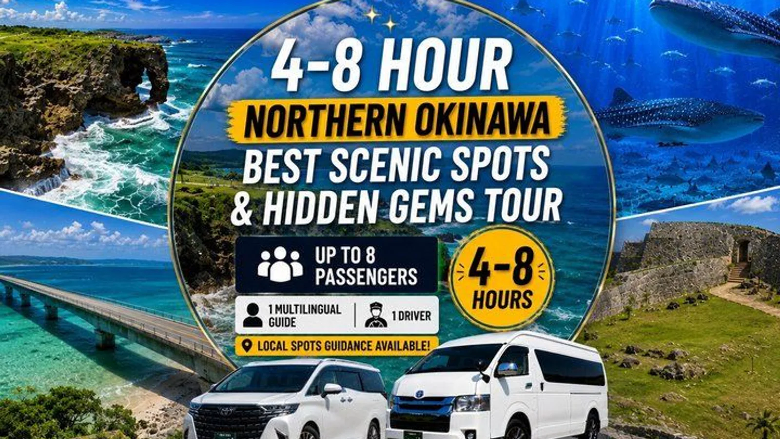 Northern Okinawa Scenic & Hidden Gems Tour 1–8 Guests(4-8H) excursion