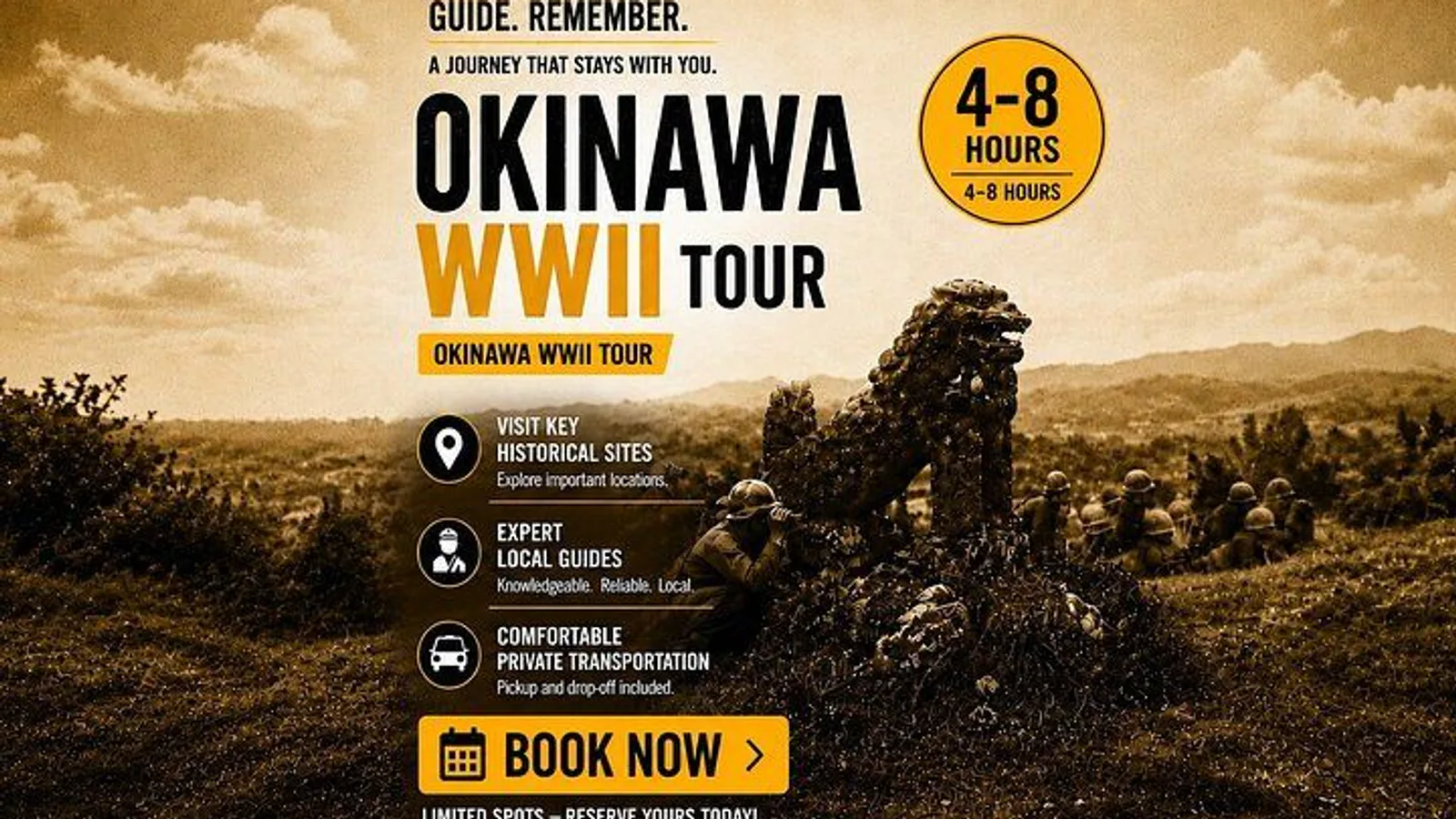 Okinawa WWII History Tour with Guide & Driver | 1–8 Guests excursion